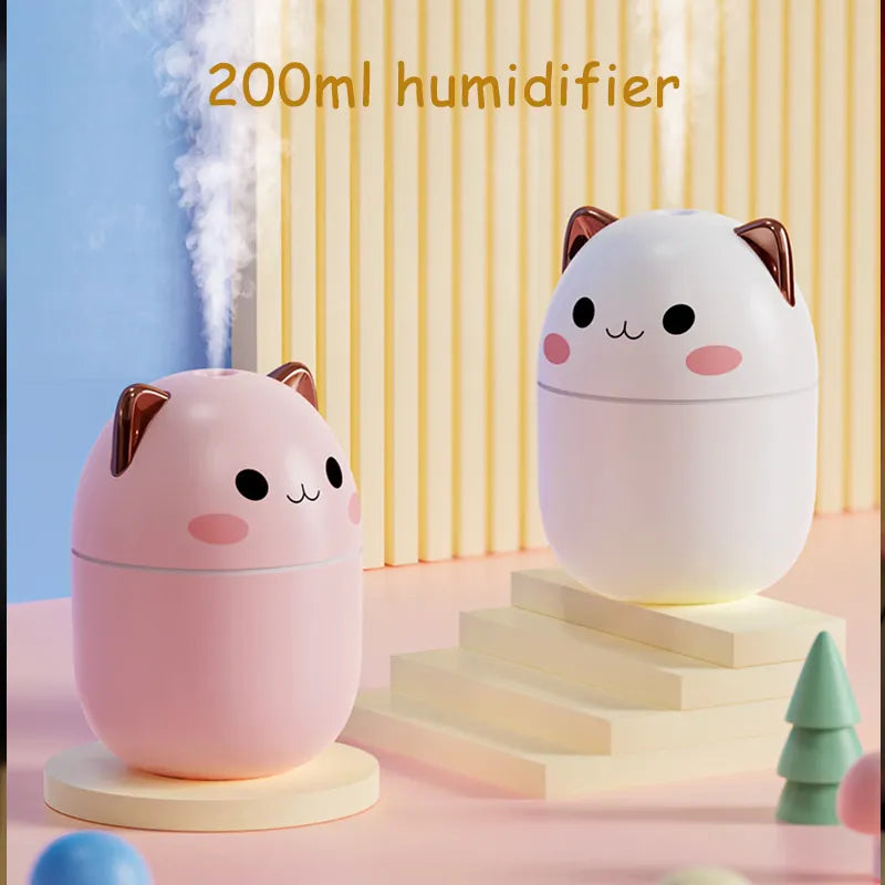 Cute Air Humidifier With Night Light