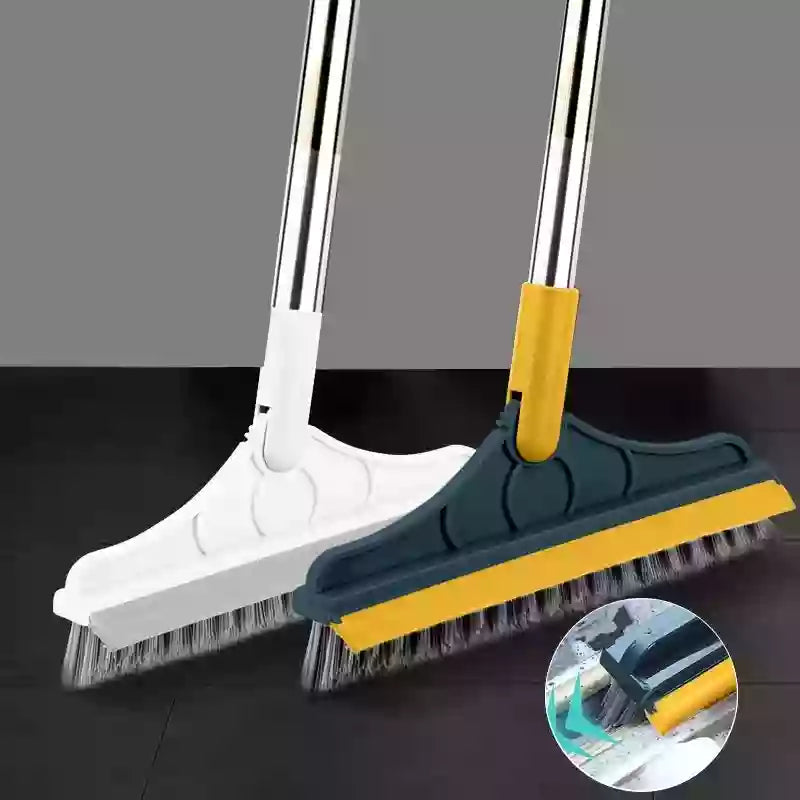 Buy 2-in-1 Rotating Floor Brush with Wiper & Get Glass Cleaning Wiper Free